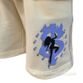 Custom Men's Cotton Hoodie And Sweat Shorts Tracksuit